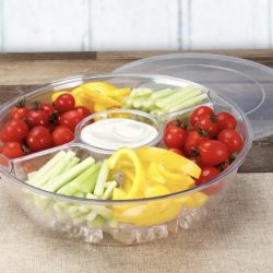 Mainstays Acrylic Appetizer On Ice Serving Tray with Lid